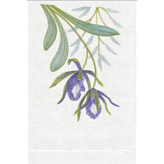 Belize Orchid Aqua Hand Towel