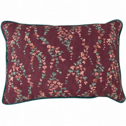 Hillside Maroon Lumbar Pillow