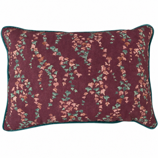 Hillside Maroon Lumbar Pillow