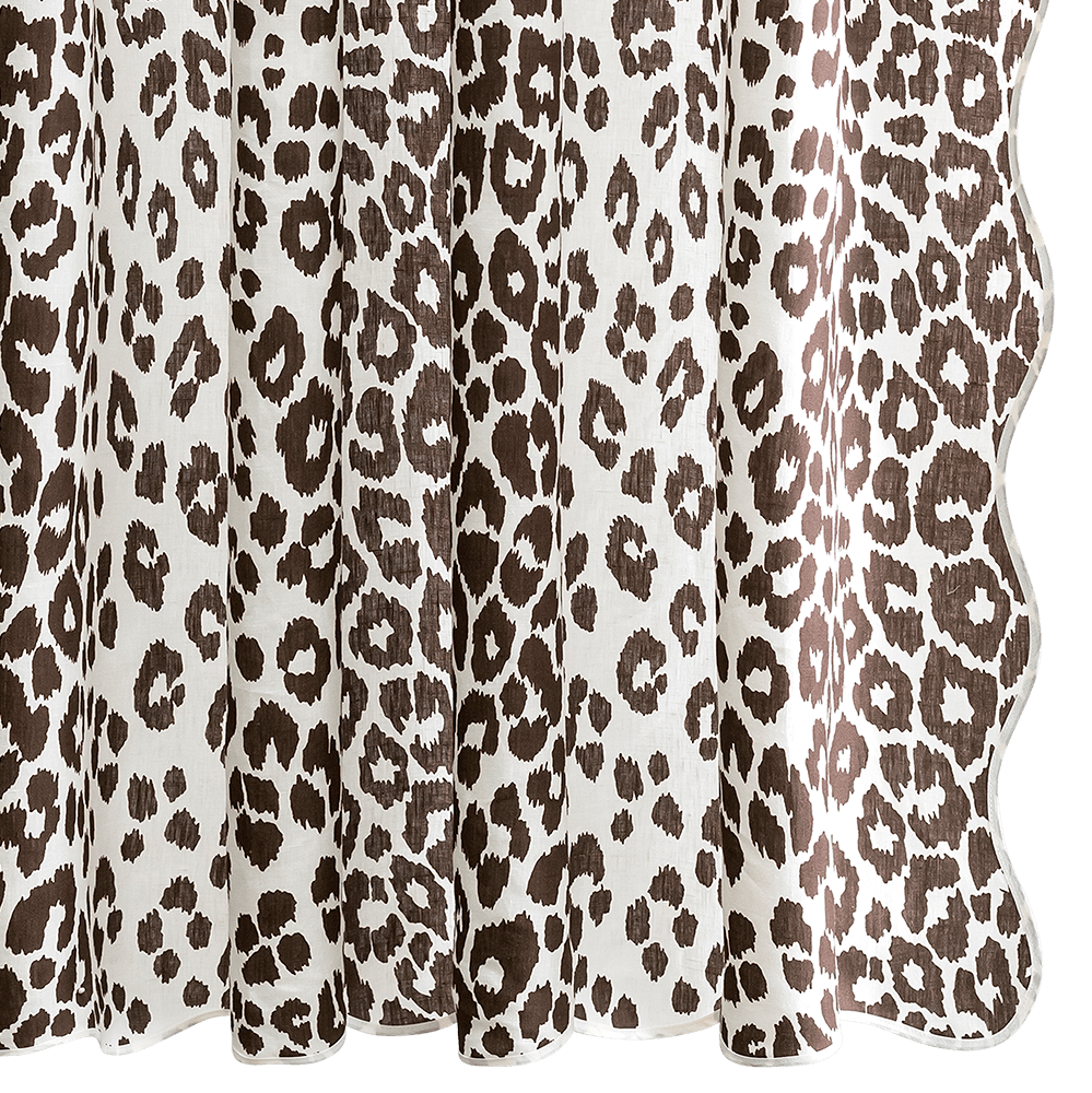 Matouk Iconic Leopard Shower Curtain Collection