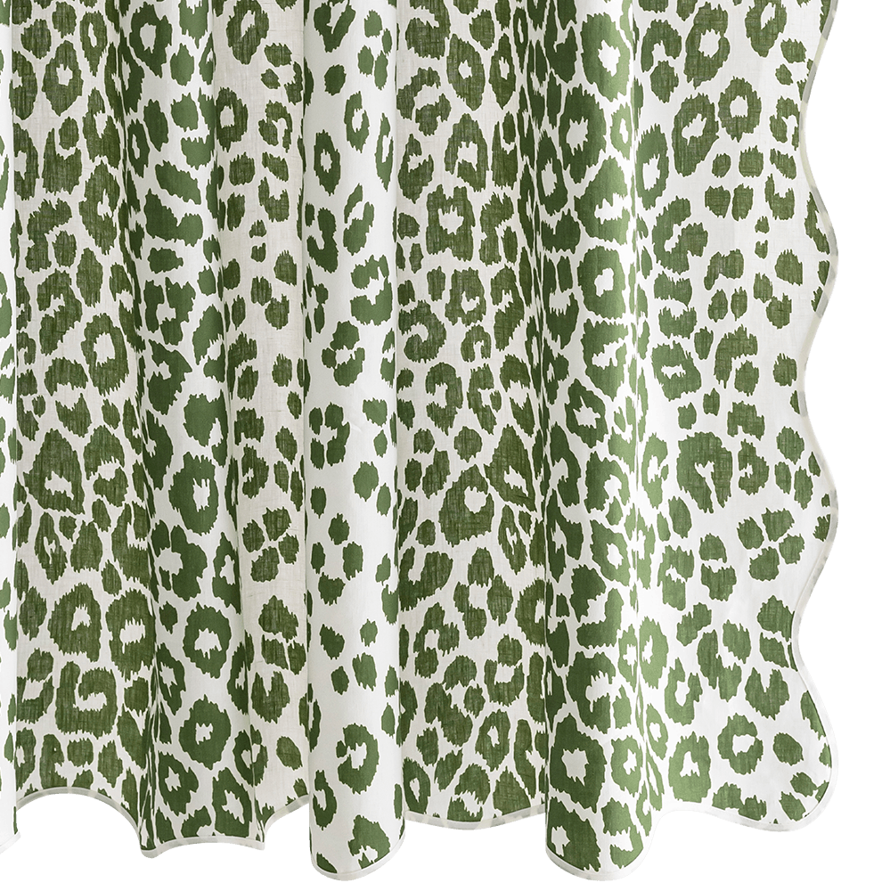 Matouk Iconic Leopard Shower Curtain Collection