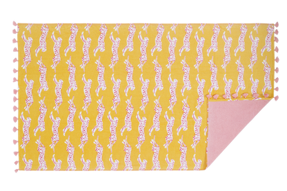 Matouk Leaping Leopard Beach Towel