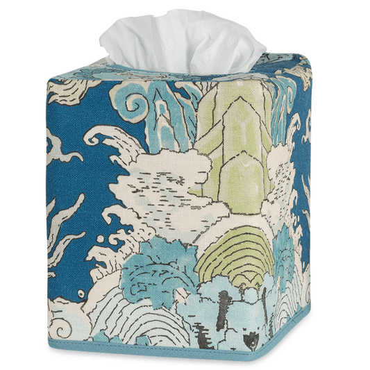 Matouk Magic Mountain Tissue Box Cover