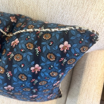 Indigo Floral Pillow