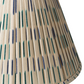 Blue Ikat Pleated Shade