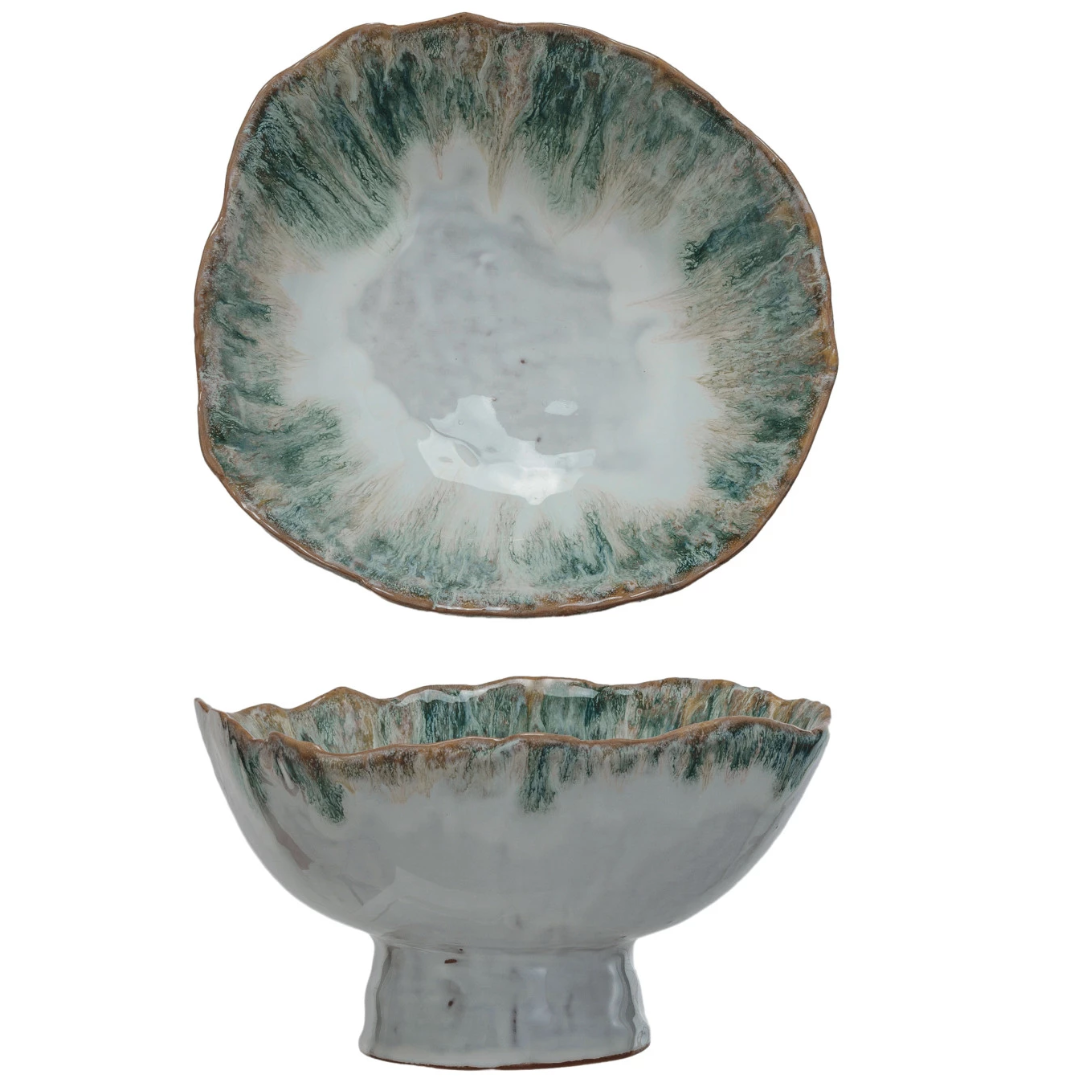 Secret Garden Footed Bowl