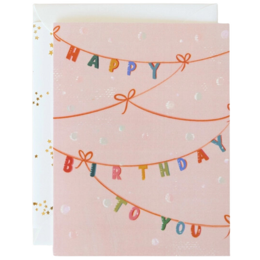 Happy Birthday Banner Card