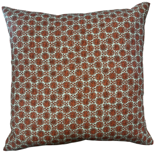 Madras Geo Turquoise Pillow