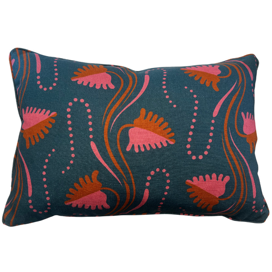 Xanadu Teal Lumbar Pillow