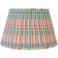 Coral Plaid Lampshade