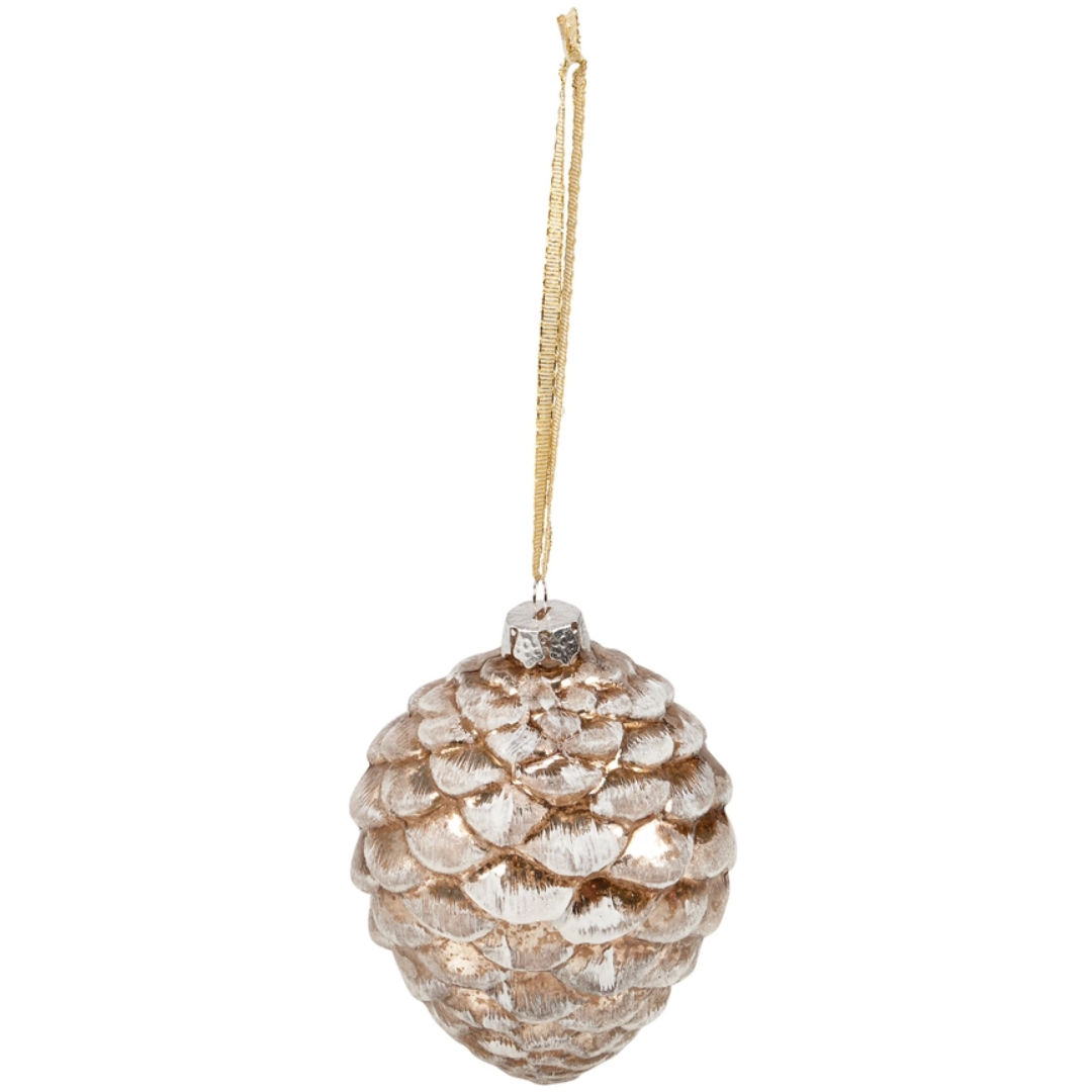 Snowy Pinecone Ornament