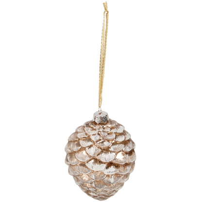 Snowy Pinecone Ornament