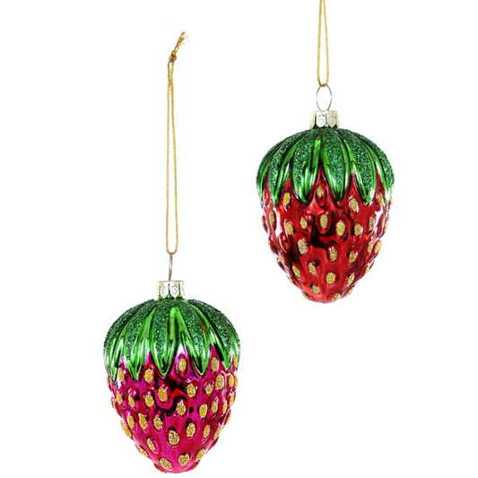 Vintage Strawberry Ornament