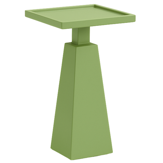 Beveled Stem Green Spot Table
