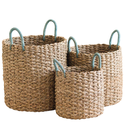 Sky Seagrass Basket Collection