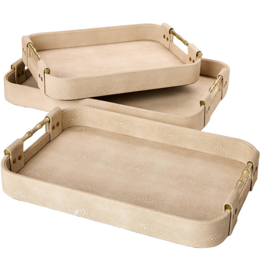Aarya Shagreen Tray Collection