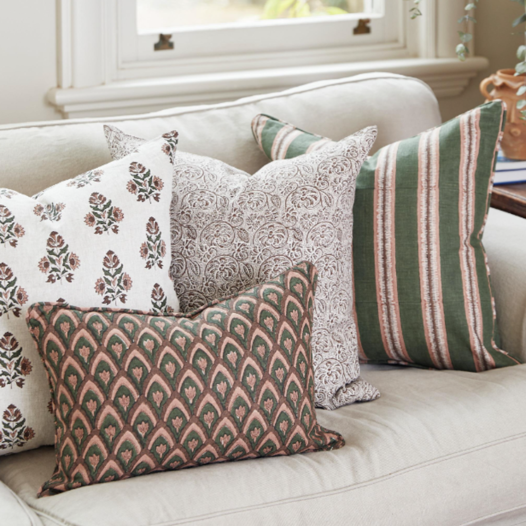 Haveli Rosewood Lumbar Pillow