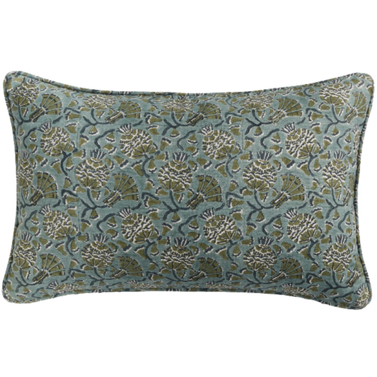 Iznik Slate Lumbar Pillow
