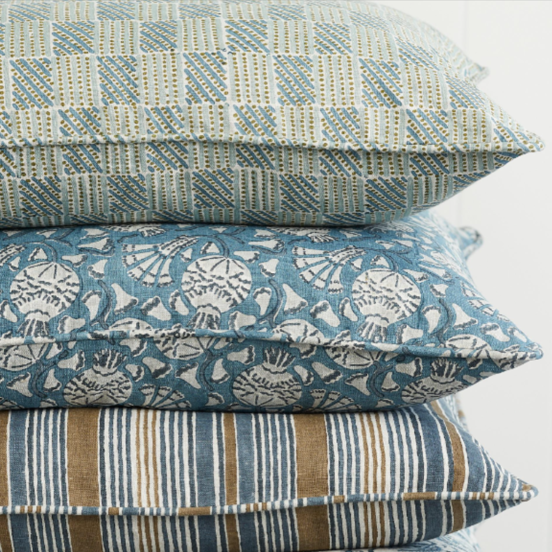 Kumasi Celadon Moss Lumbar Pillow