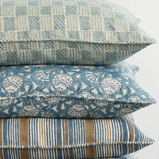 Kumasi Celadon Moss Lumbar Pillow