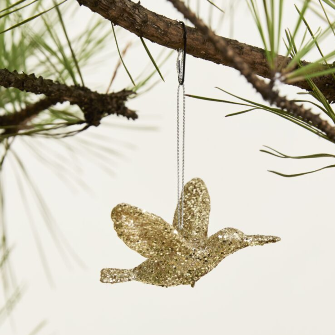 Glitter Bird Ornament