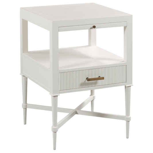 Thornapple White Dove Bedside Table