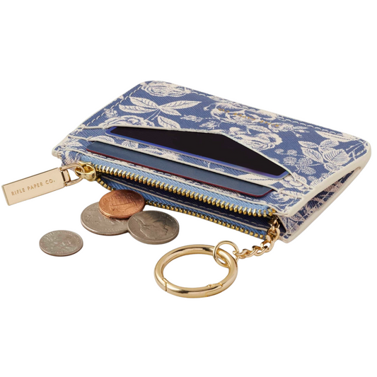 English Rose Key Ring Card Holder