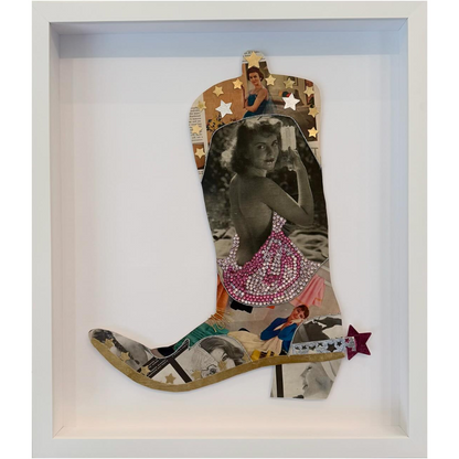 Pink Glamour Boot Art