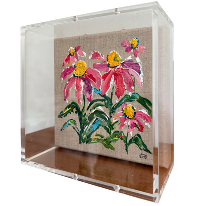 Blooming Girls Coneflower Party Art