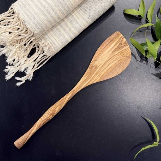 Olive Wood Curved Spatula II