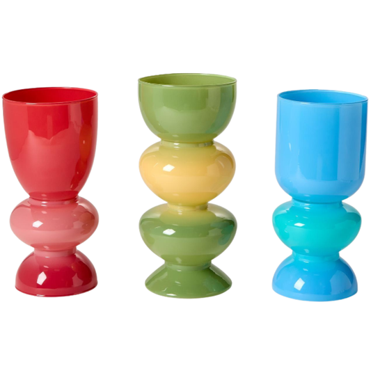 Colorito Mixed Color Glass Vase Collection
