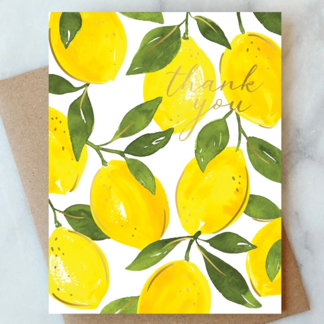 Lemon Thank Your Card