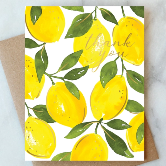 Lemon Thank Your Card
