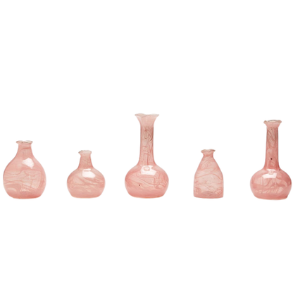 Pink Swirl Bud Vase Collection
