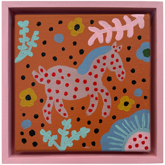 Dottie Pink Horse Art