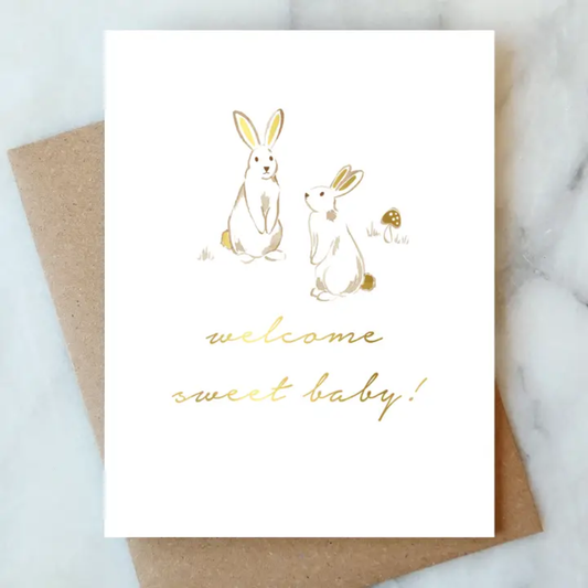 Bunnies Baby Card