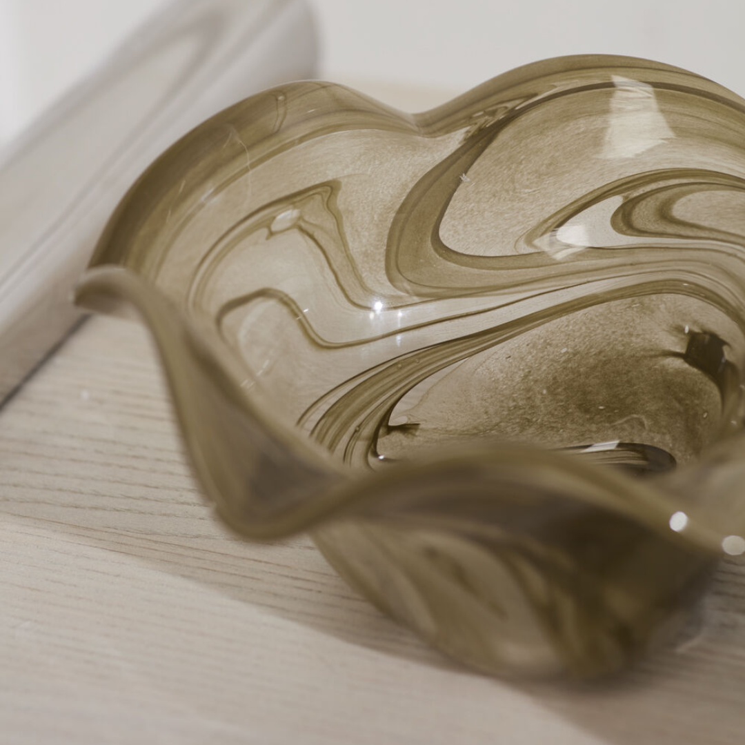Swirled Glass Bowl