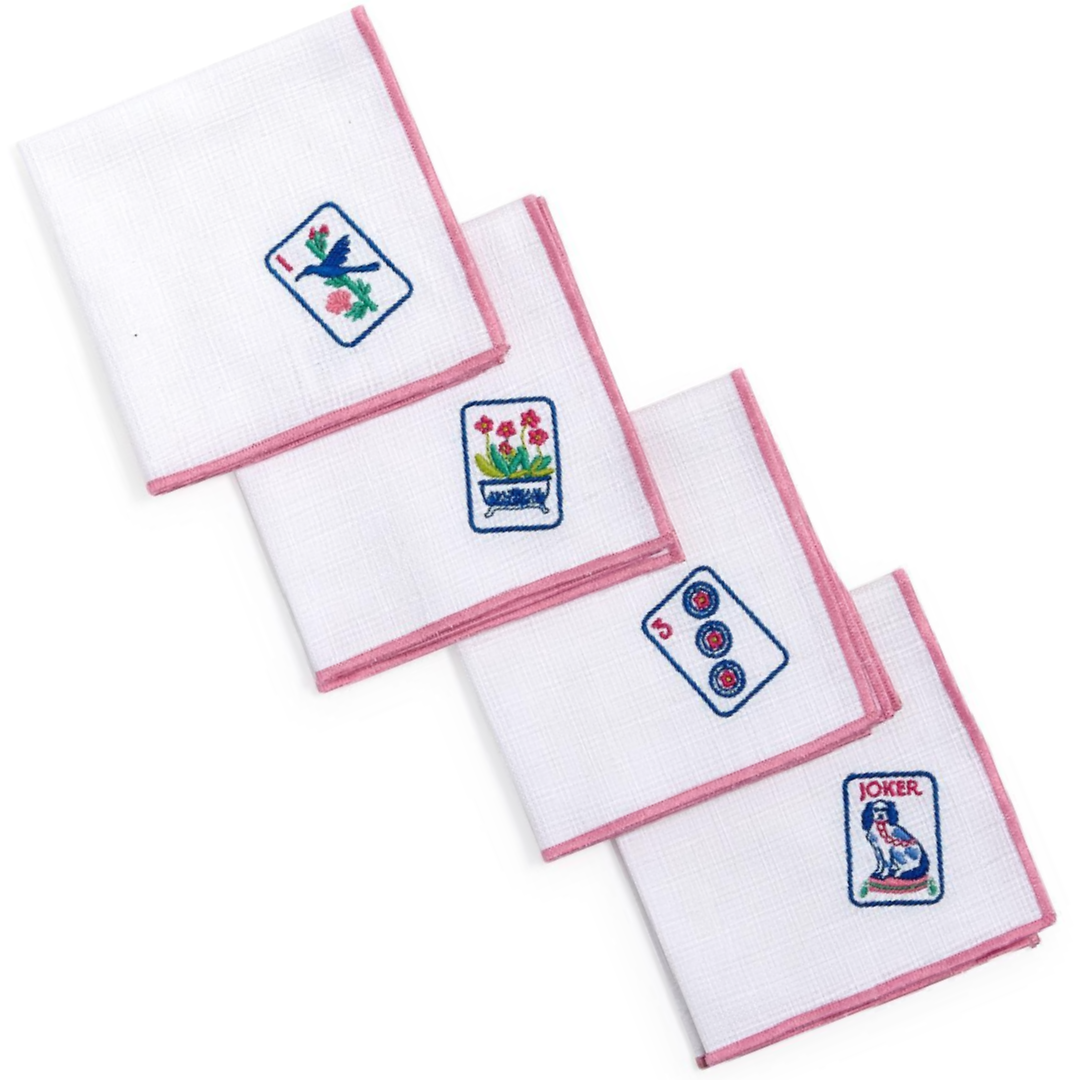 Mahjong Tile Cocktail Napkin Set