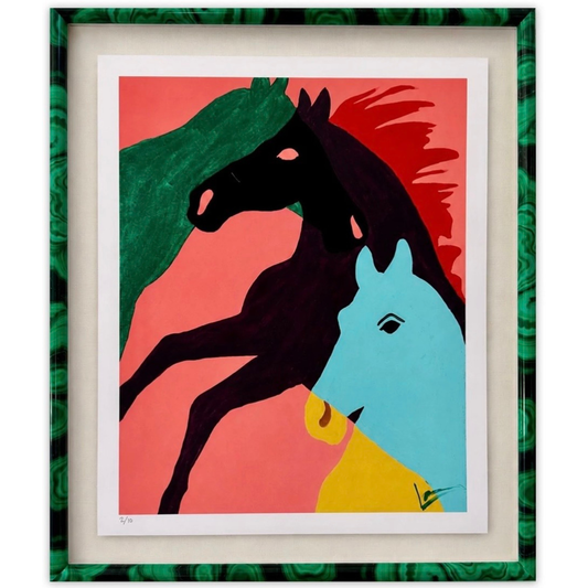 Coral Tangled Horse Art