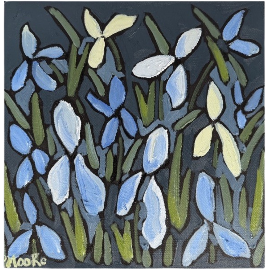 Navy Iris I Art