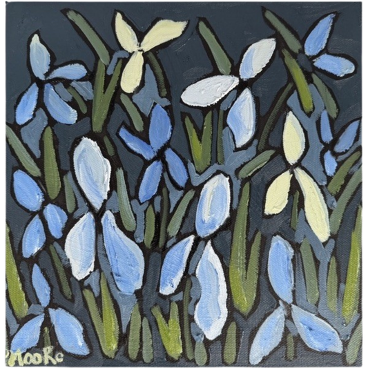 Navy Iris I Art
