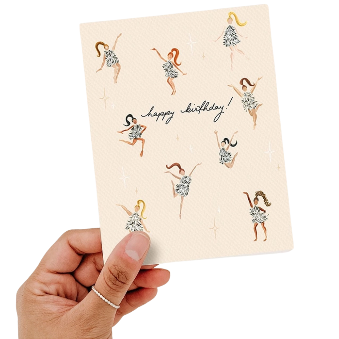Birthday Disco Girls Card