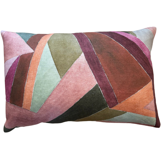 Roulade Raspberry Lumbar Pillow