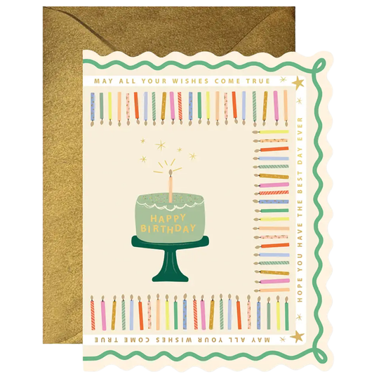 Birthday Wish Scallop Card