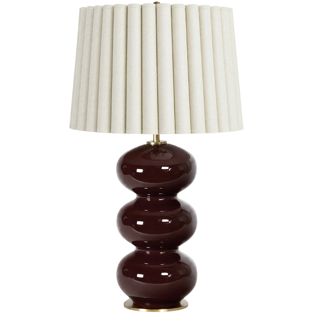Hewitt Maroon Lamp
