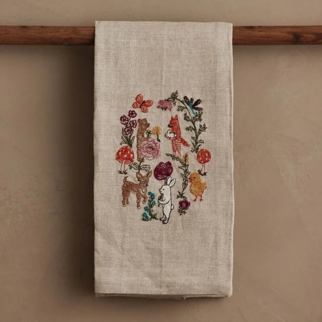 Secret Garden Tea Towel