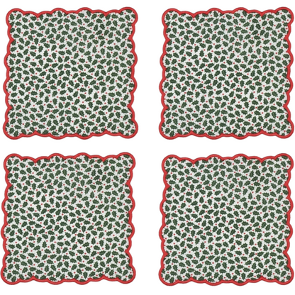 Holly Cocktail Napkins