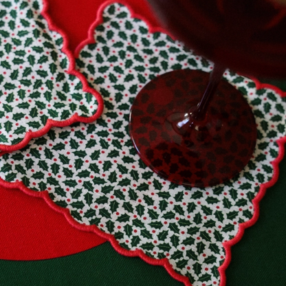 Holly Cocktail Napkins