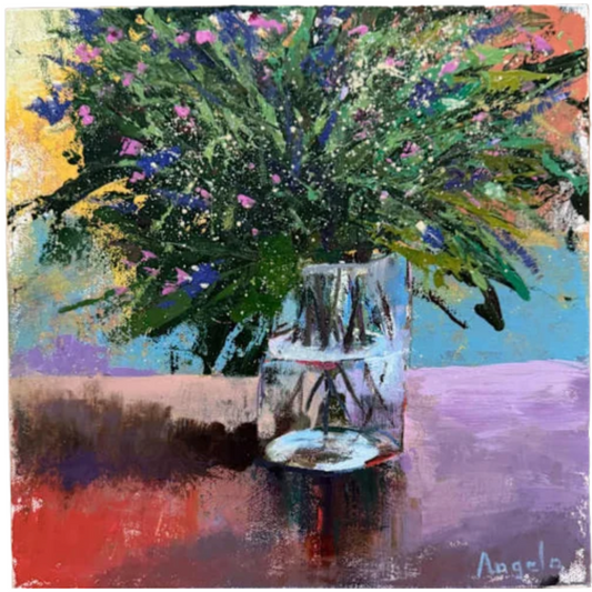 Speckled Flowers Art