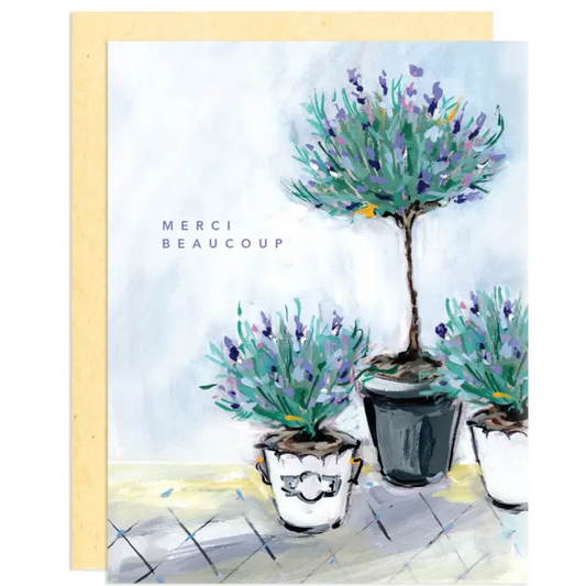 Lavender Thank You Card